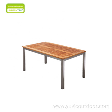 Panel Dining Table Outdoor Patio Garden Furniture